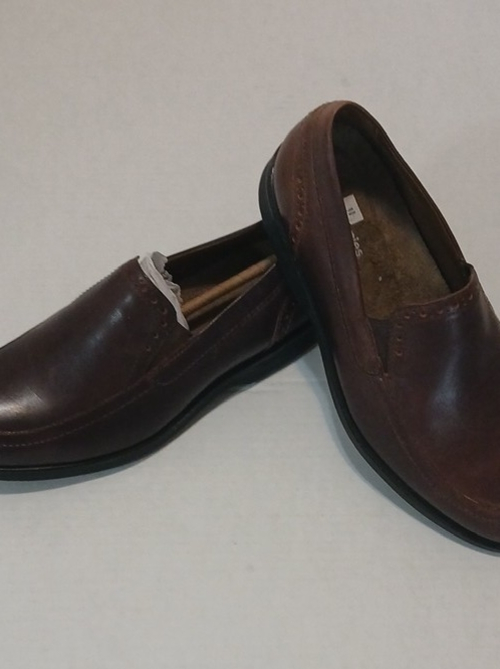 Hush Puppies Men's Dark Brown Leather Slip-On Cimfort Loafers 10W